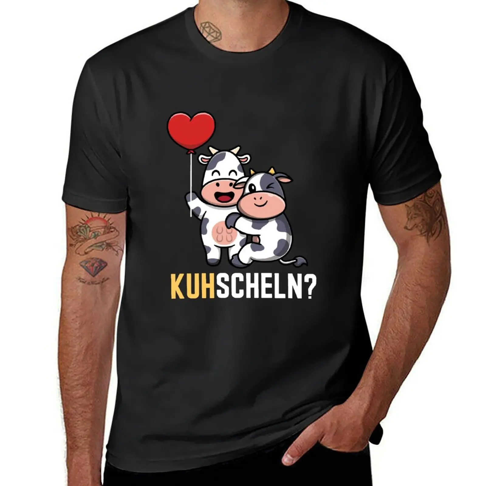 Kuhscheln Kuh Comic Landwirt Bauer Geschenk Bauernhof T-Shirt hippie clothes kawaii clothes t shirt men