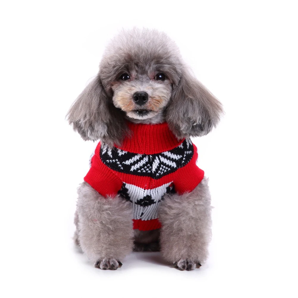 

Clothing Pet Christmas Elk Sweater Outfits Dog Sweaters for Medium Dogs Holiday