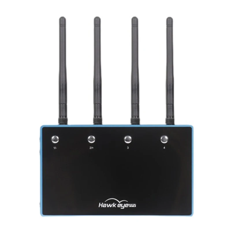 Hawkeye Quatro Olhos 5.8Ghz Tela Dividida Racing Drone FPV Receptor de Corpo de Alumínio com Saída HDMI e TV Dual Way (720P/1080P)