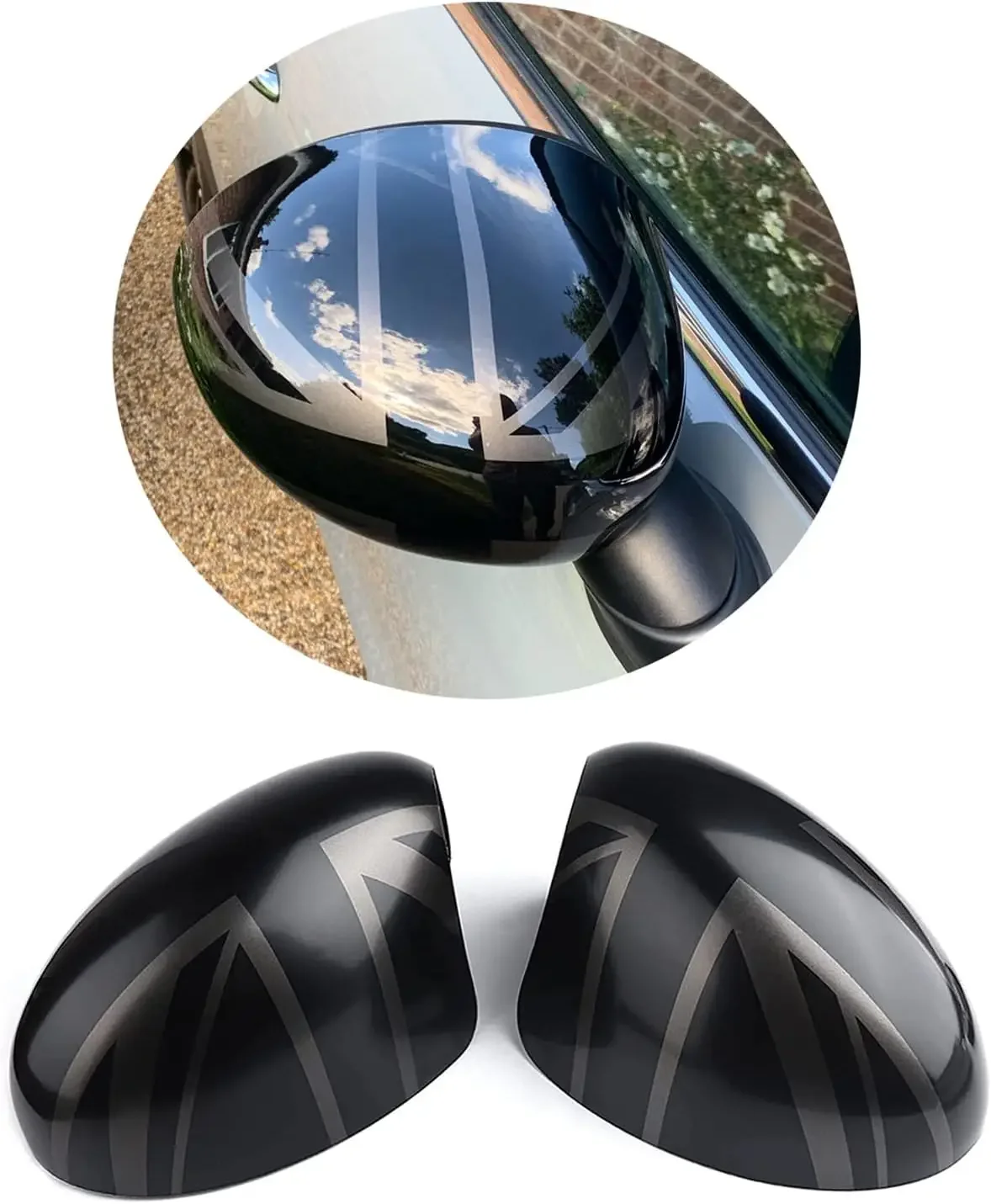 Suitable for Mini One Cooper S hatchback convertible R50 R52 R53 car side rearview mirror cover decoration car parts sticker