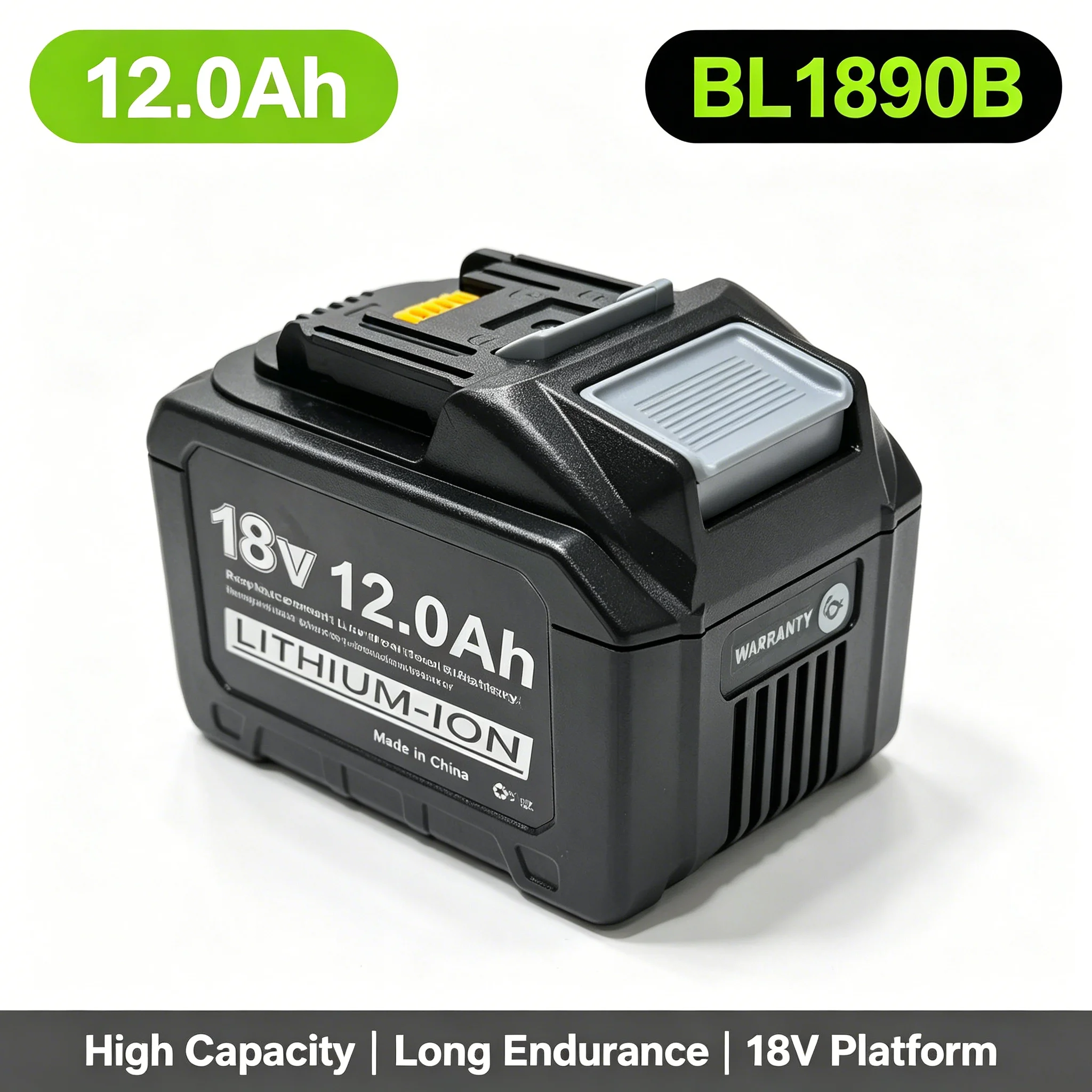 Image of Für Makita Elektrowerkzeug BL1890B BL1890 18V 12,0Ah Akku BL1860B BL1860 BL1850 BL1840 BL1830 12000mAh Lithium-Ionen Neue Version Ersatzakku Zubehör 1/2/4PACK