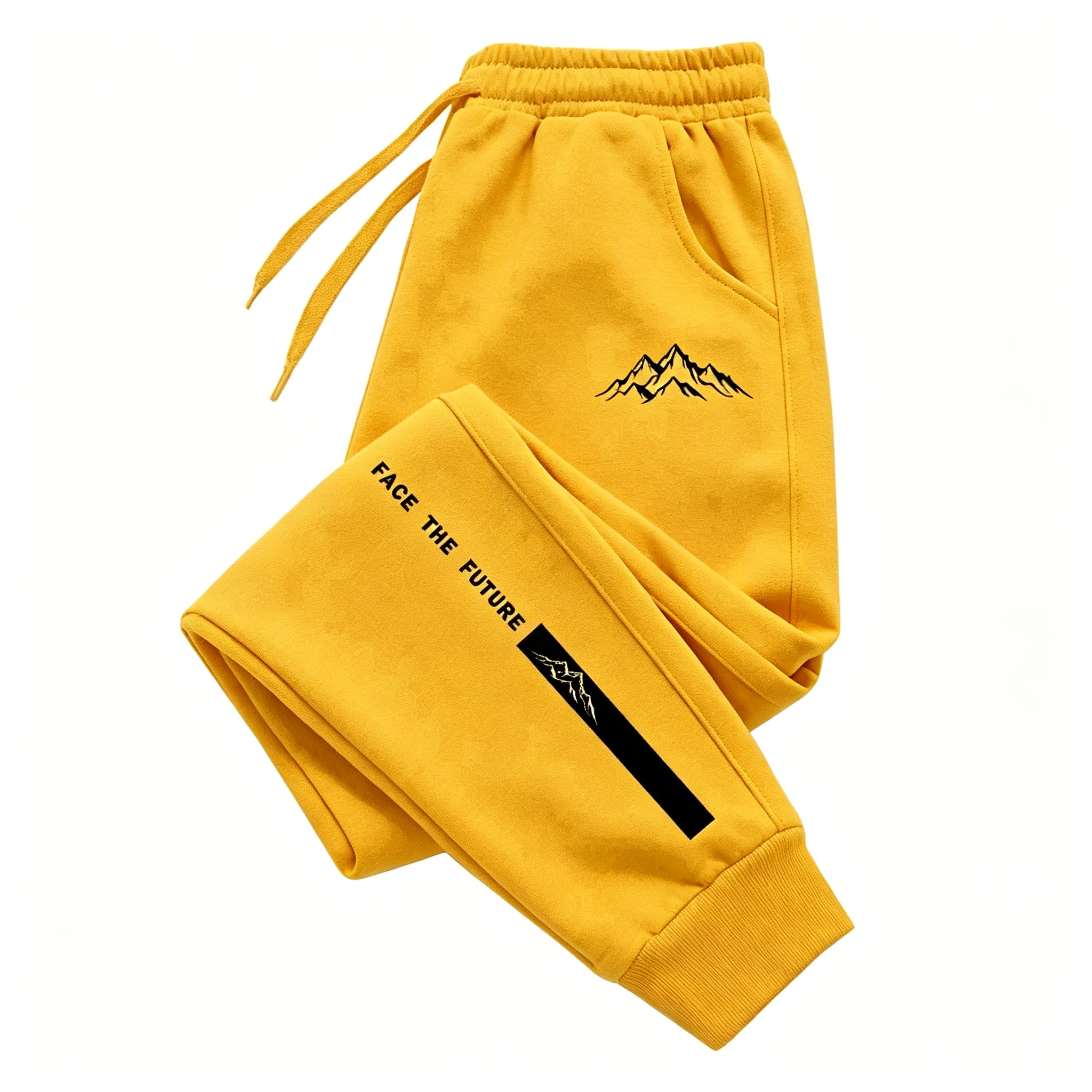 Modische Herren-Jogginghose mit Print, lässige lange Hose für Outdoor, Laufen, Sport, Jogging, elastischer Bund, Alltag, Streetwear – Detail 6
