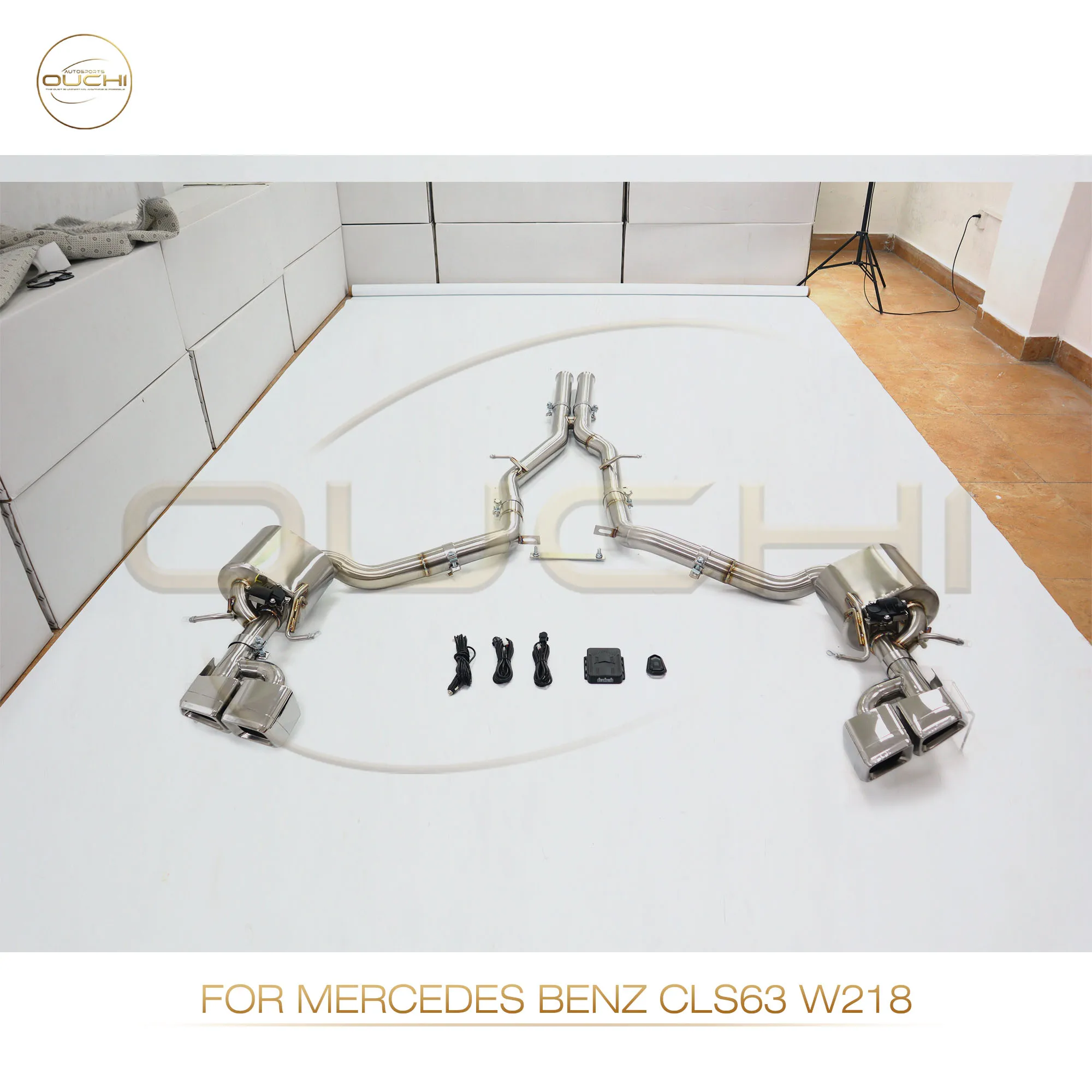 

OUCHI Performance Catback for Mercedes Benz CLS63 W218 Stainless Steel Exhaust With Valve tips Auto Parts