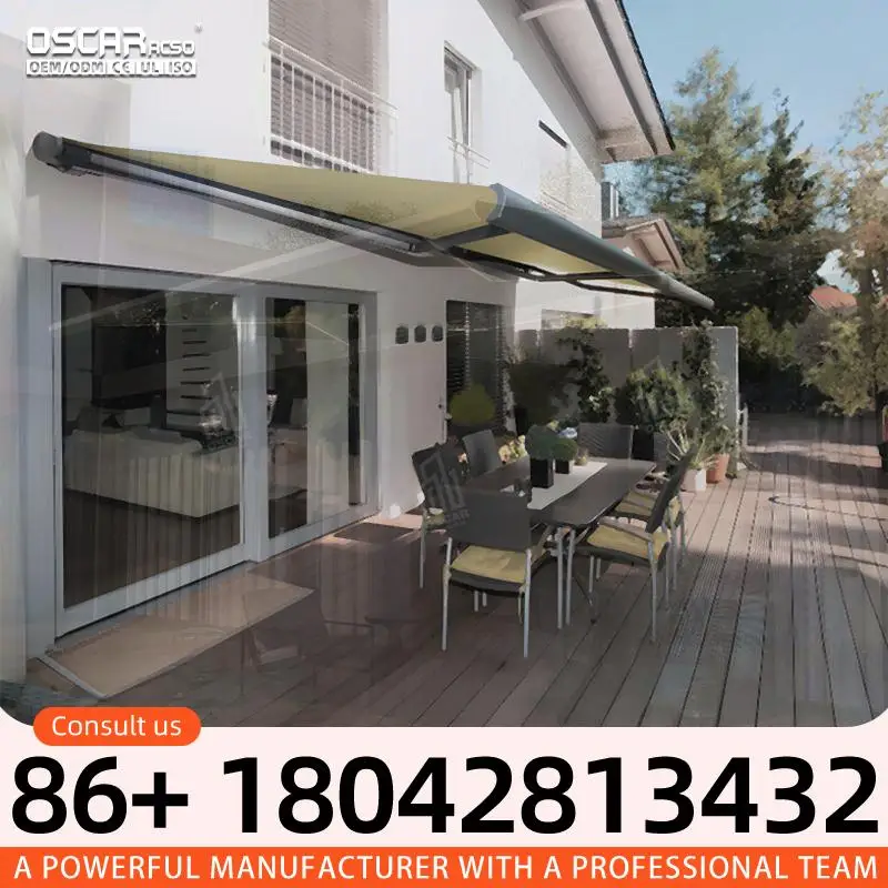 Automatic Outdoor Sliding  Tent Canopy for Garden Patio Party Retractable Awning