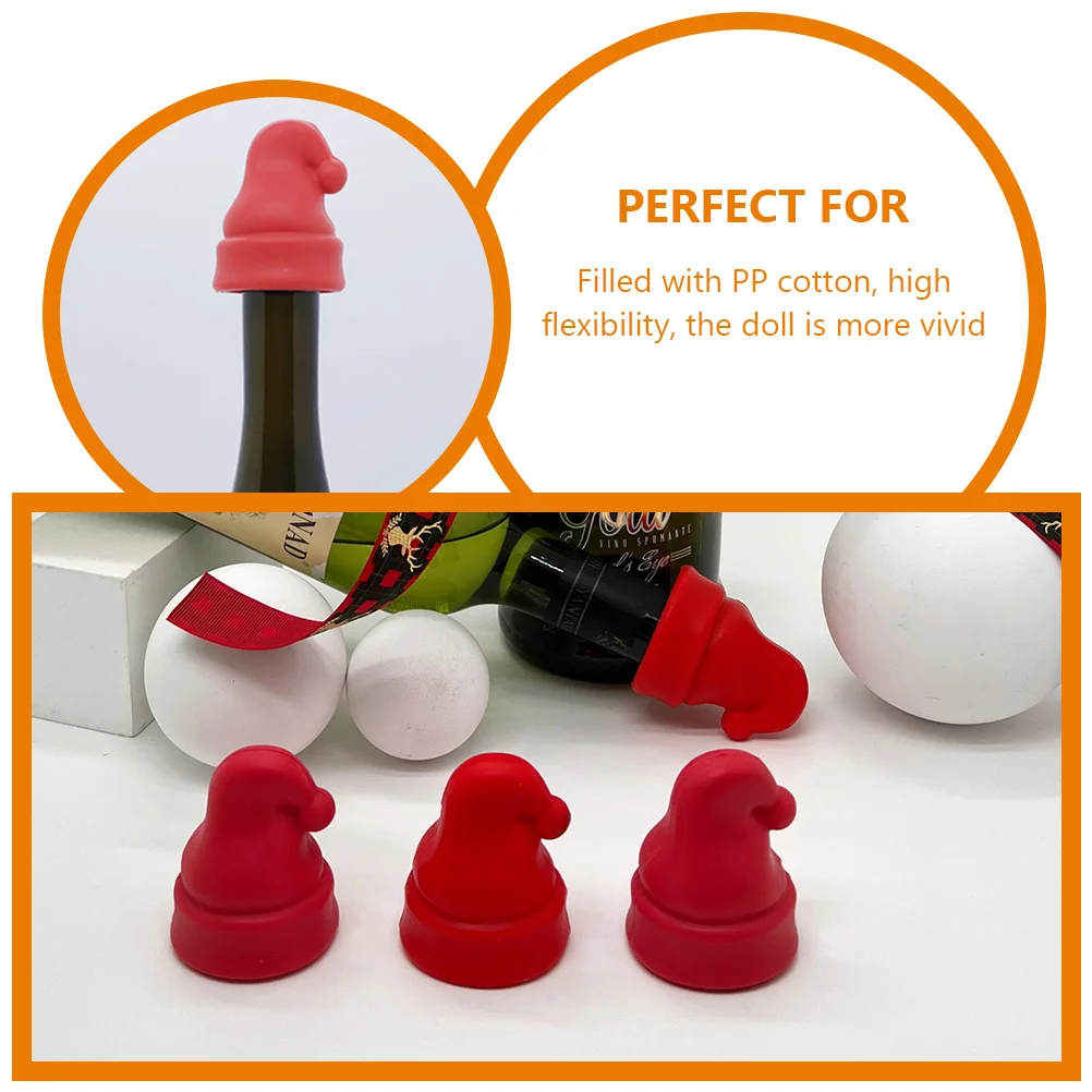 

2Pcs Christmas Hat Silicone Wine Stoppers Red Colorful Bottle Sealing Plugs for Festive Decorations and Wine Flavor Prolongation