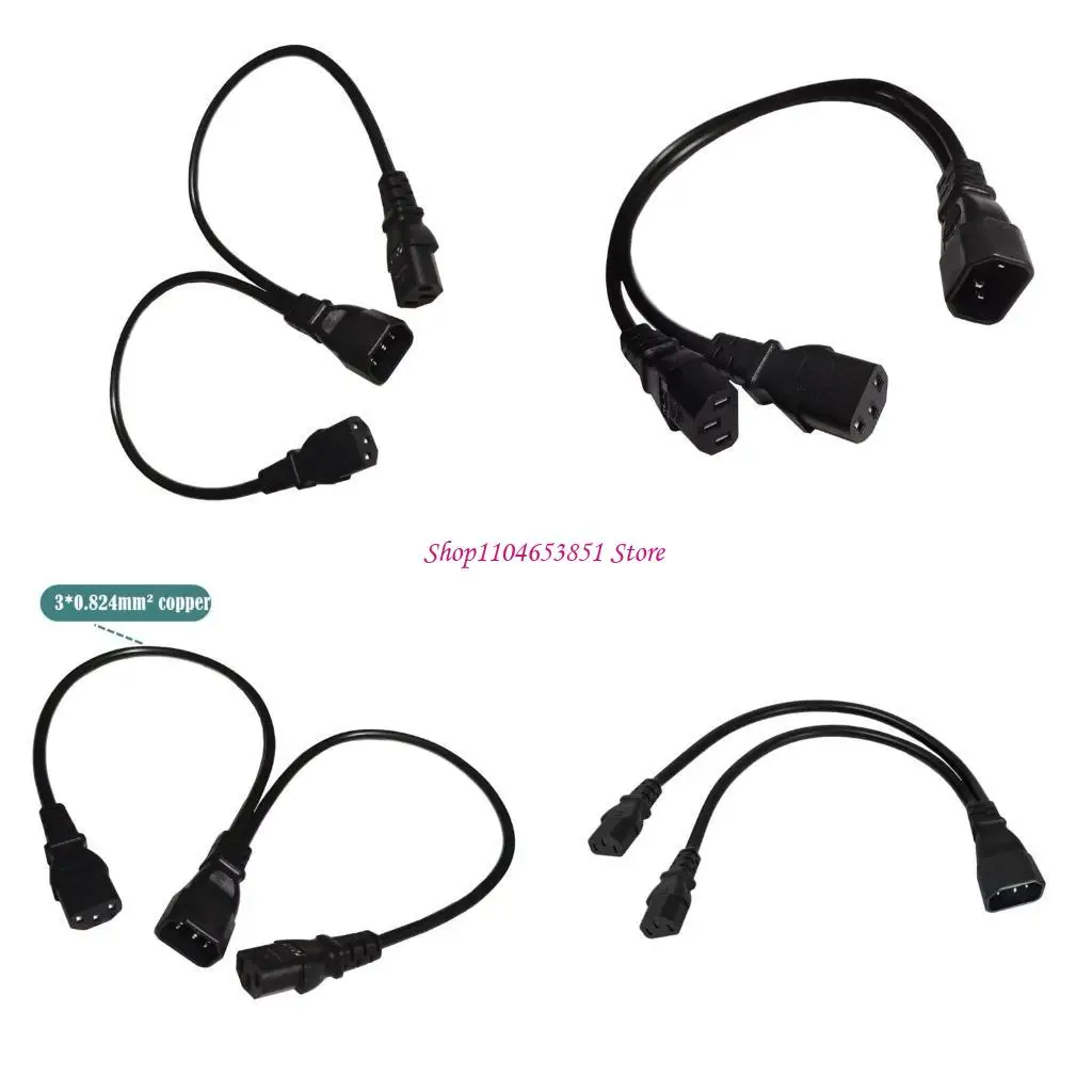C14 a 2x C13 Divisor C14 Macho a C13 Cable Adaptador Divisor Alimentación