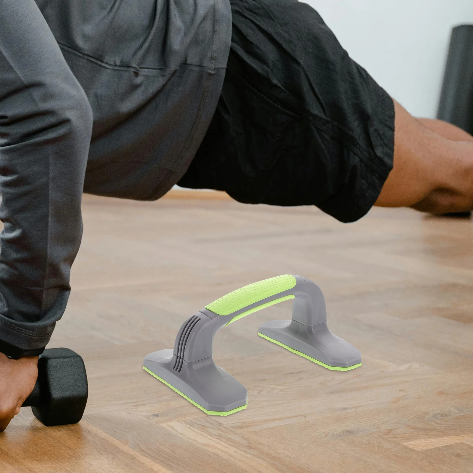 2 قطعة مقابض رفع للأرضية متعددة الوظائف قضبان الضغط معدات الصالة الرياضية المنزلية نحت الجسم تجريب اللياقة البدنية التدريب مستقرة #6