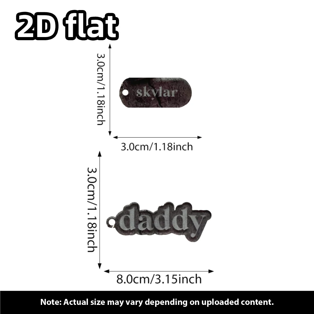 1 шт. изготовленный на заказ акриловый брелок для ключей Daddy Dada |   Персонализированная подвеска-сумка для подгузников с детскими именами |   Подарок на одну предмету ко Дню отца