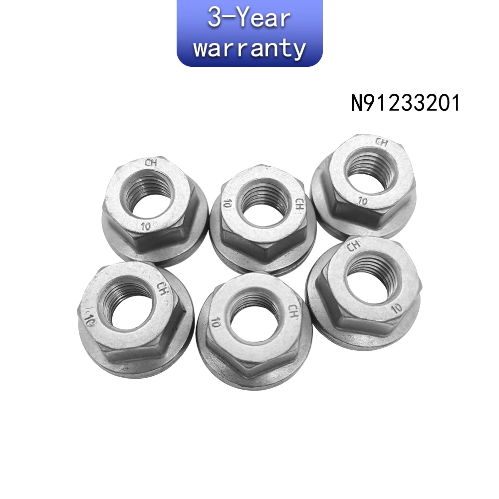 

6Pcs 10 nut For VW Arteon Caddy Crafter Passat Tiguan Teramont Touran T-Roc ID3 ID4 ID7 Audi Q3 Q5 RSQ3 AQ3SB AQ4E N91233201