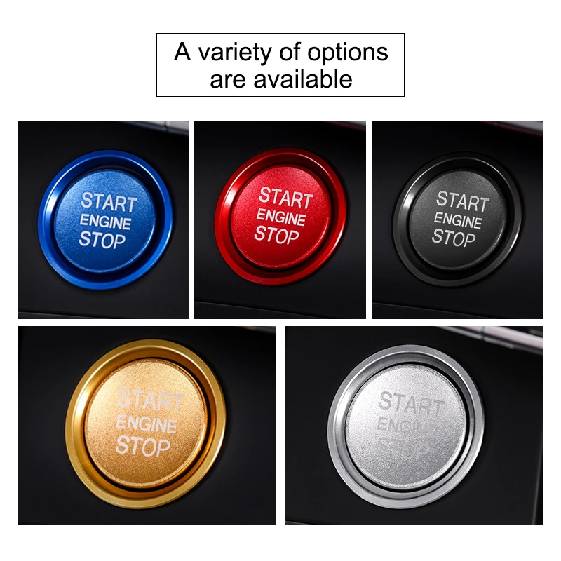 Suitable For Audi Q5Q7A8LA5A6LA4L Interior Accessories Engine Start Stop Button Cover Ignition Decoration Inner And Outer Rings.