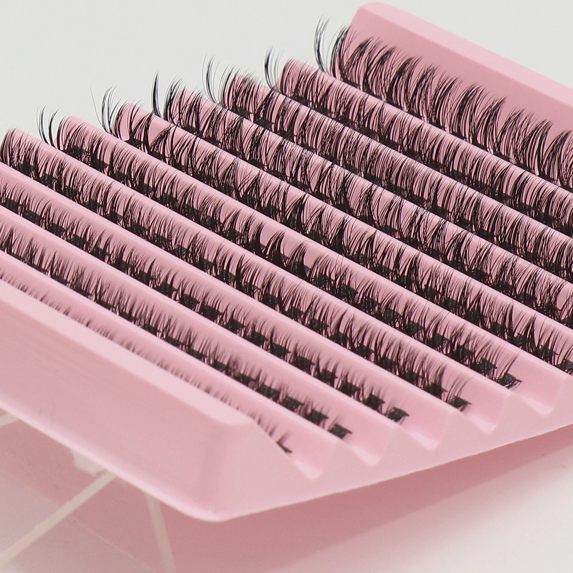 5box 10 rows 40P False eyelashes DIY natural Fish tail Large capacity wholesale grafting cross wedding party