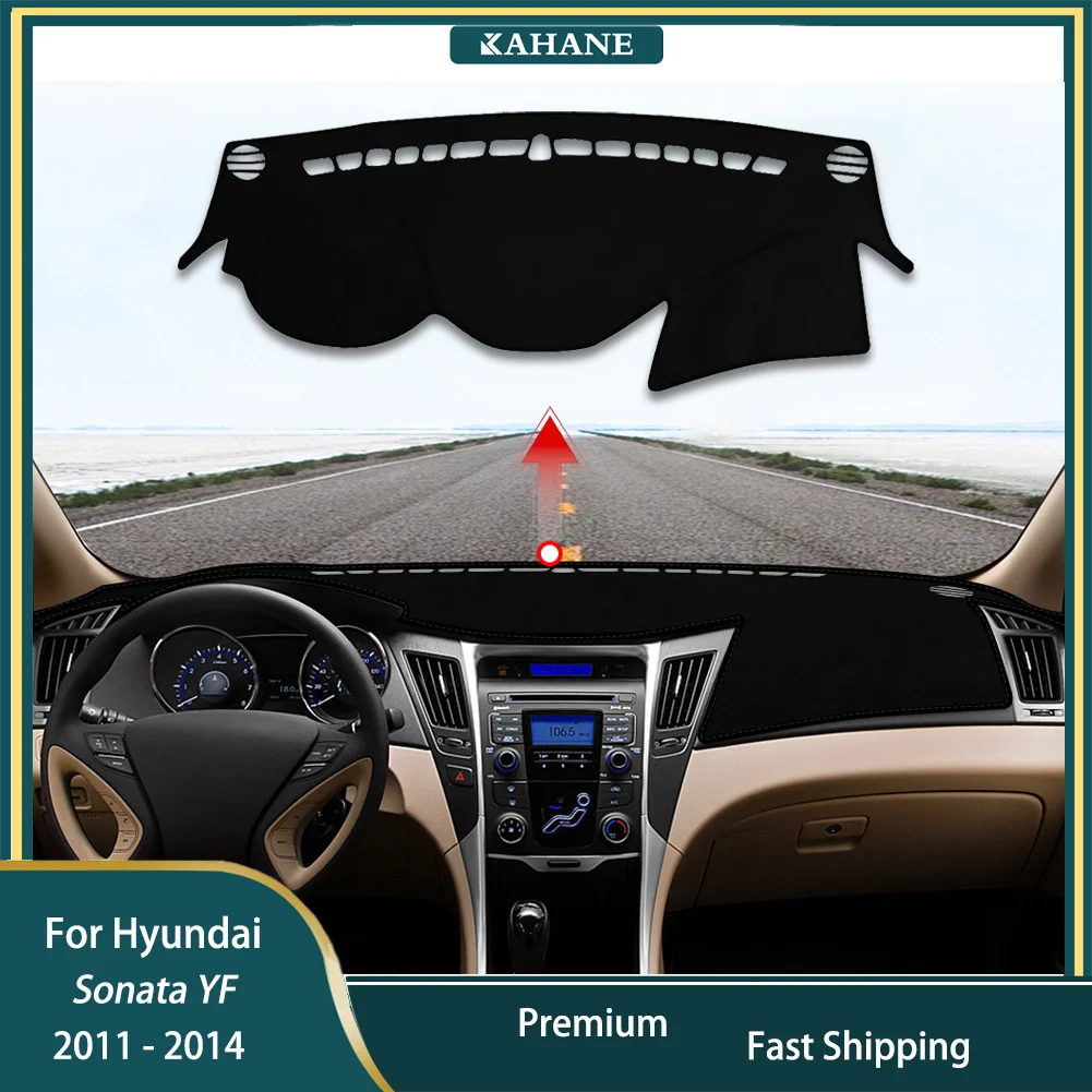 

Heat-Resistant Dashboard Protector and Sunshade with Anti-Slip Design For Hyundai Sonata YF 2011 - 2014