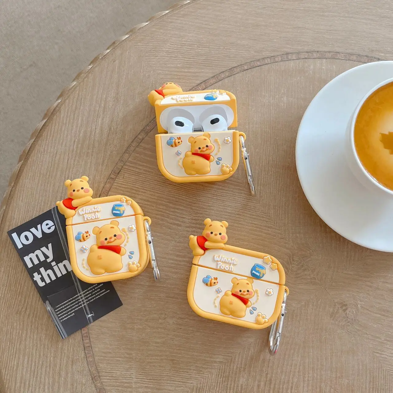 ويني ذا بوه الفراولة الدب ل فيفو tws4 حقيبة سماعة الاذن tws3pro واقية قذيفة tws2E الكرتون iqoo tws لينة