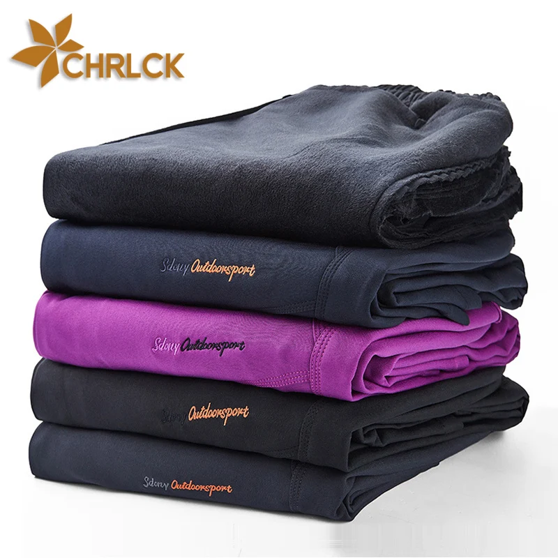 

CHRLCK Men's Waterproof Hiking Pants Fleece Winter Warm Quick Dry Trousers Women Camping Hunting Fishing Climbing Skiing Pants