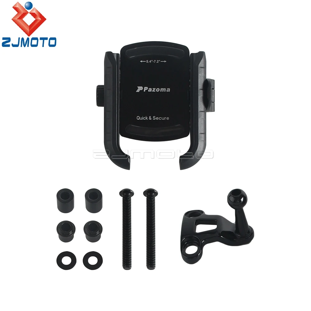 360 ° دوران حامل هاتف دراجة نارية امتصاص الصدمات حامل هاتف المحمول ل هارلي CVO الطريق الإنزلاق ST FLTRXST FLTRK FLTRX 15-23 #2