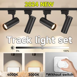 Led Spotlights Home 220V Rail Lighting Spot Light COB Track Lighting Set Ceiling Light Wall Lamp Ceiling Lamp Clothing Store