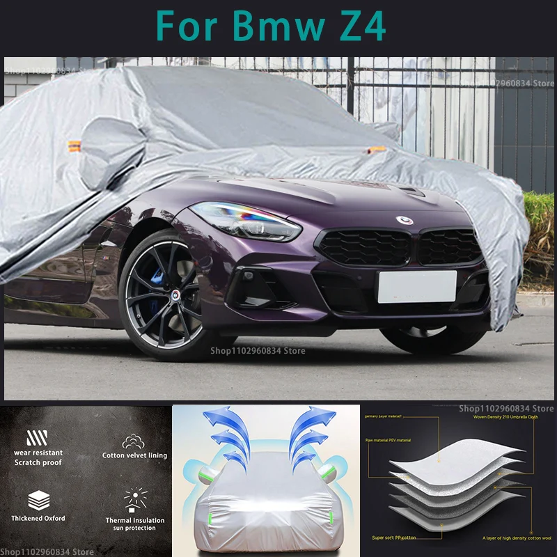 

For BMW Z4 210T Waterproof Full Car Covers Outdoor Sun uv protection Dust Rain Snow Protective Auto Protective cover