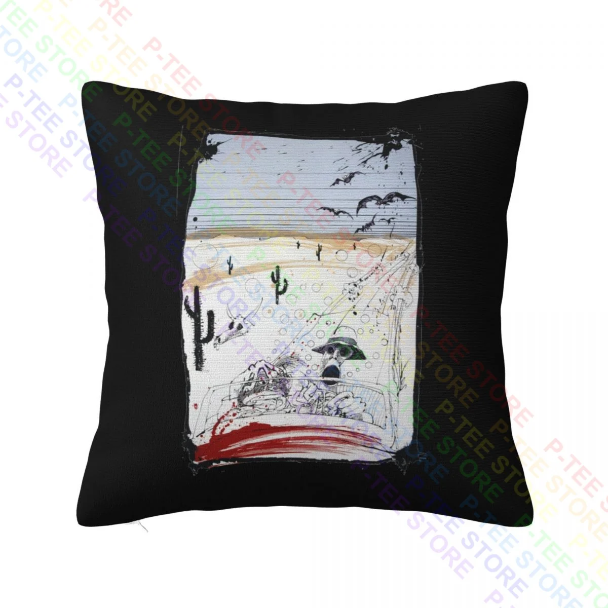 Sleep E1Syndicate Hunter Thompson Fear And Loathing In Las Vegas Throw Pillow Cover Pillowcase Creative