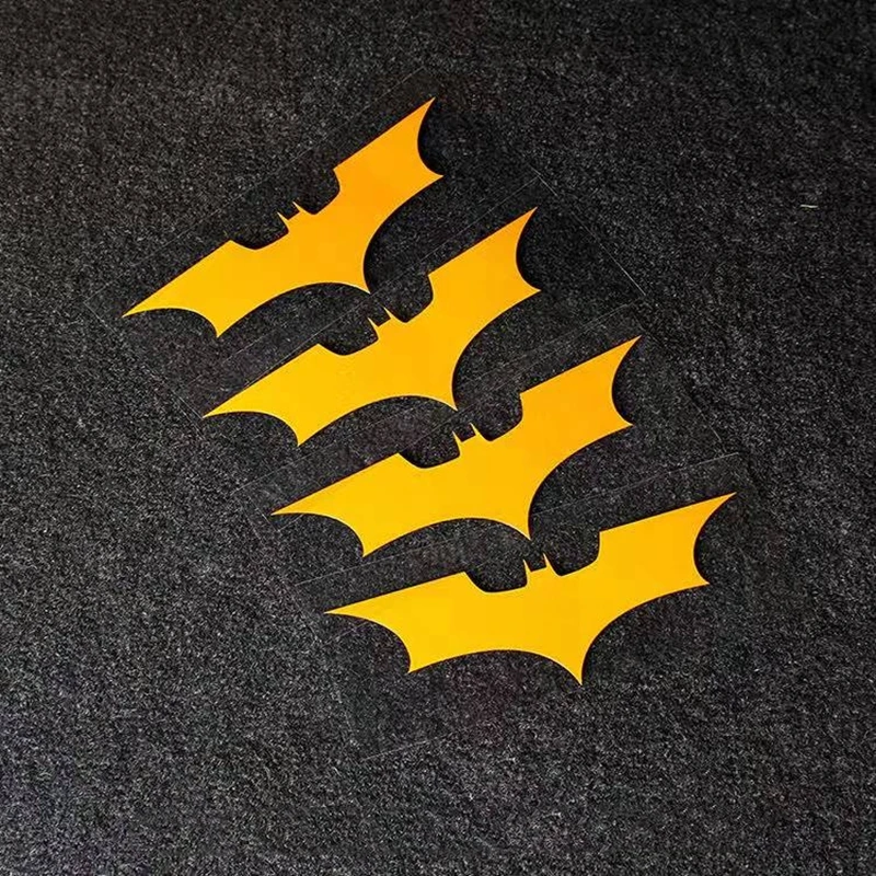 4pcs Cool Bat Man Car Sticker Funny Car Bumper Stickers and Decals Styling Decoration Door Body Window Vinyl Stickers