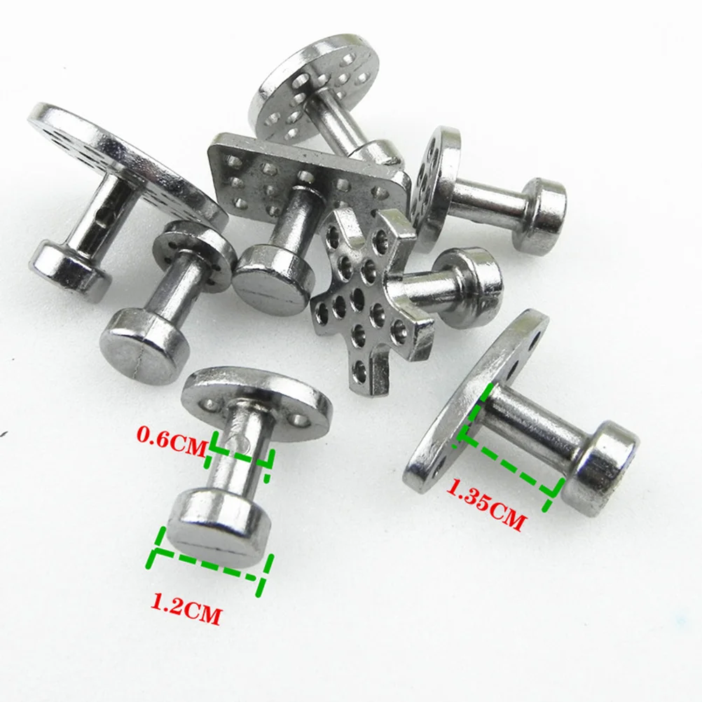 8PCS Zinc Alloy Pull Buckle Set Puller Gasket Dent Repair Sucker Car Depression Repair Tool Striker Accessories (Silver)