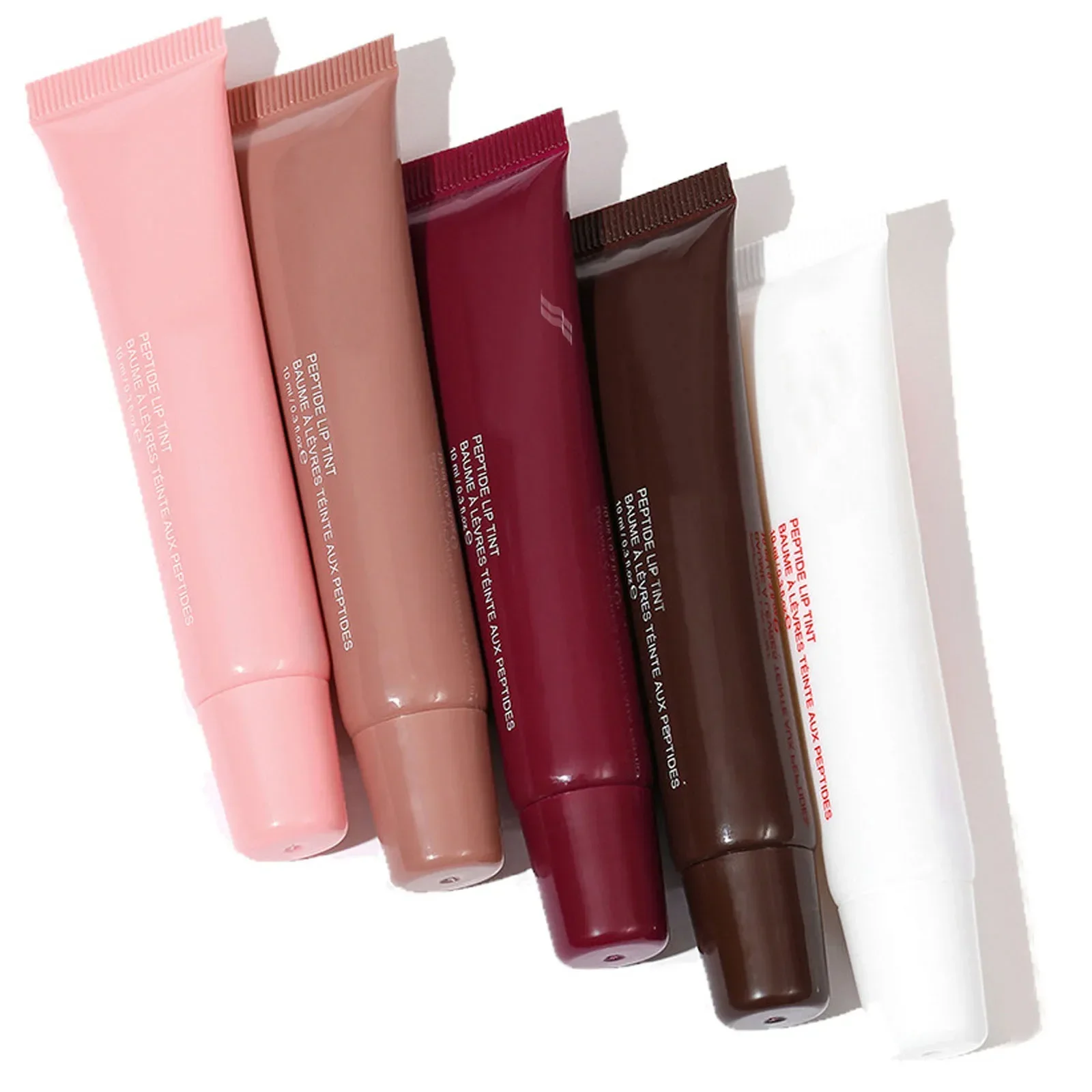 1pcs Soft Tube Mirror Lip Gloss Lip Oil Nude Brown Plumping Lip Gloss Moisturising Transparent Lipgloss Beauty Cosmetics Makeup