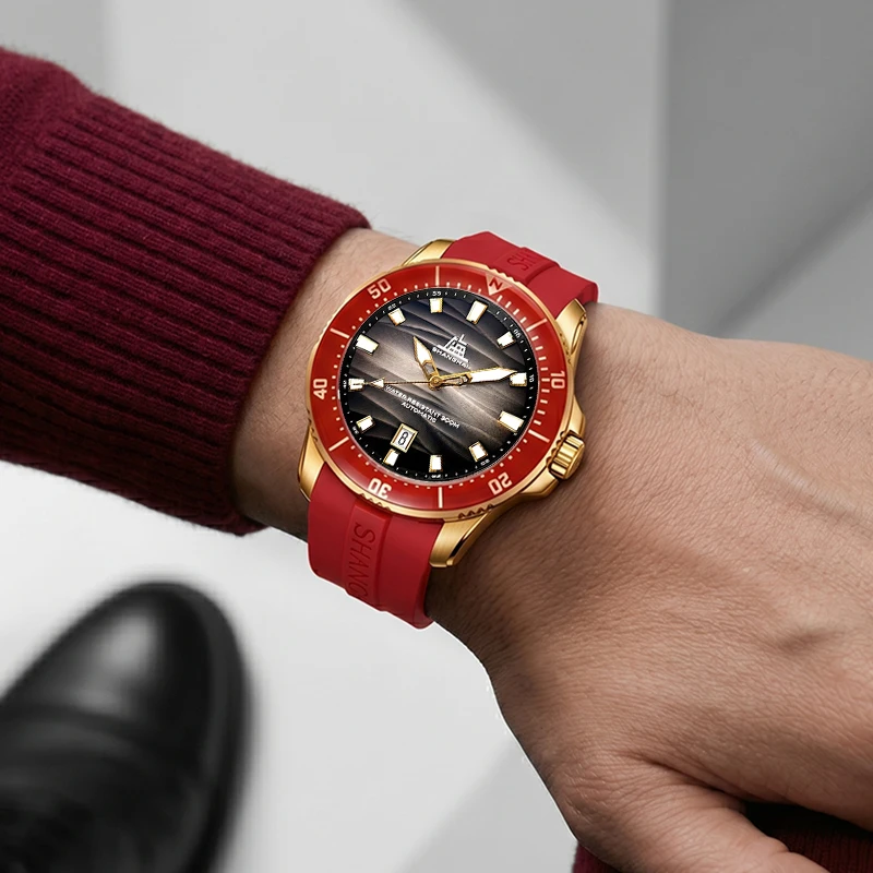 Shanghai Watch Men's Diver Watches 43.6mm 300M Water-Resistant Automatic Watch Sapphire Bezel Luminous Mechanical Watches S7101 - view 4