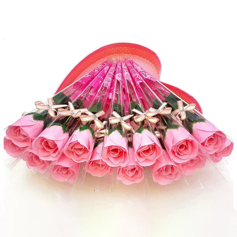 never wither, soap flower, crude product, interior decoration, pink, rose,Artificial flower