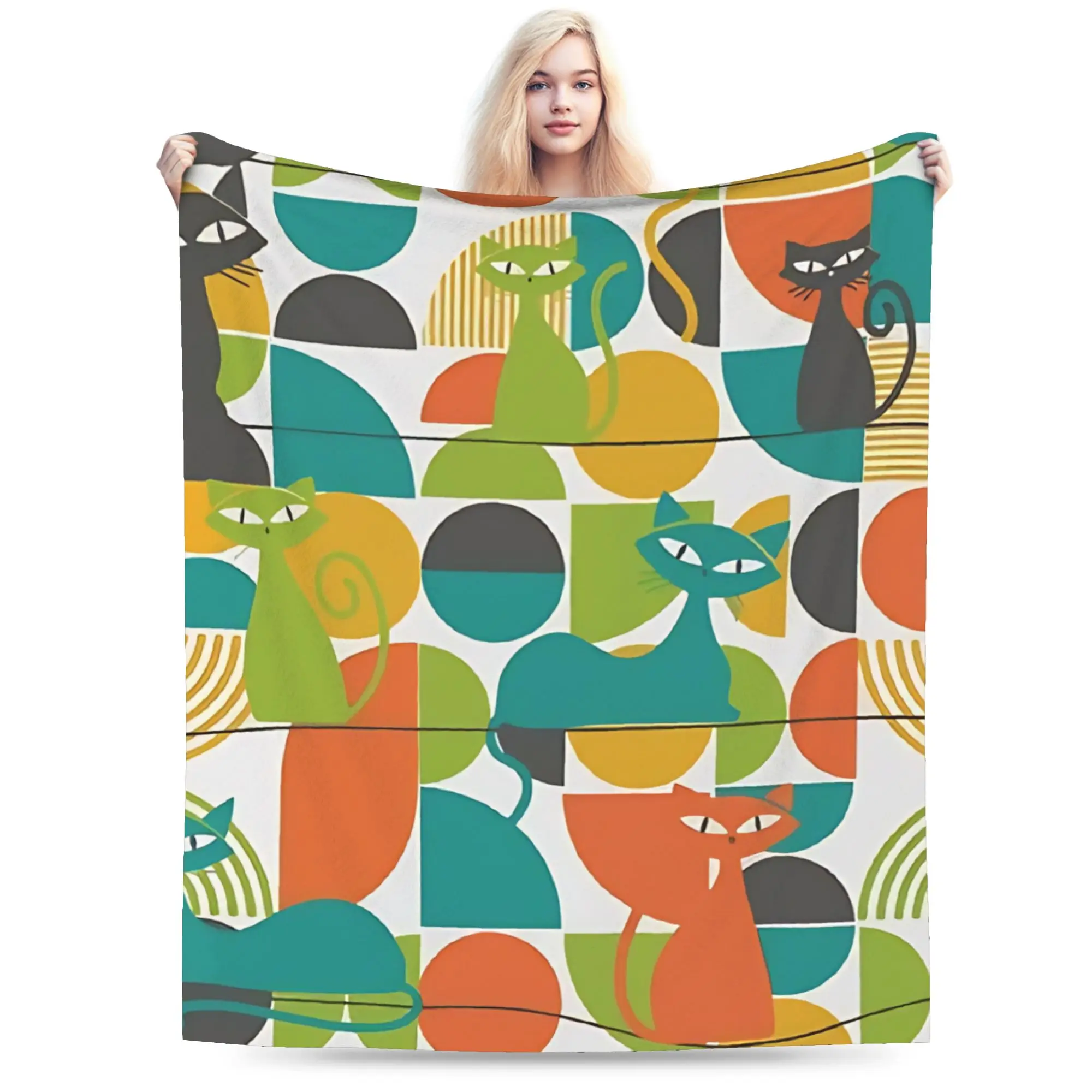 Flower Market  Blanket Quality Warm  Throw Blanket Winter Students Couch Chair Street Trend Bedspread