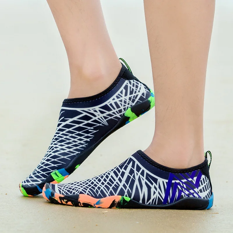 

Breathable Mesh Aqua Shoes for Summer, Barefoot Water Sports Shoes Men Women, Non-Slip Beach Walking Shoes