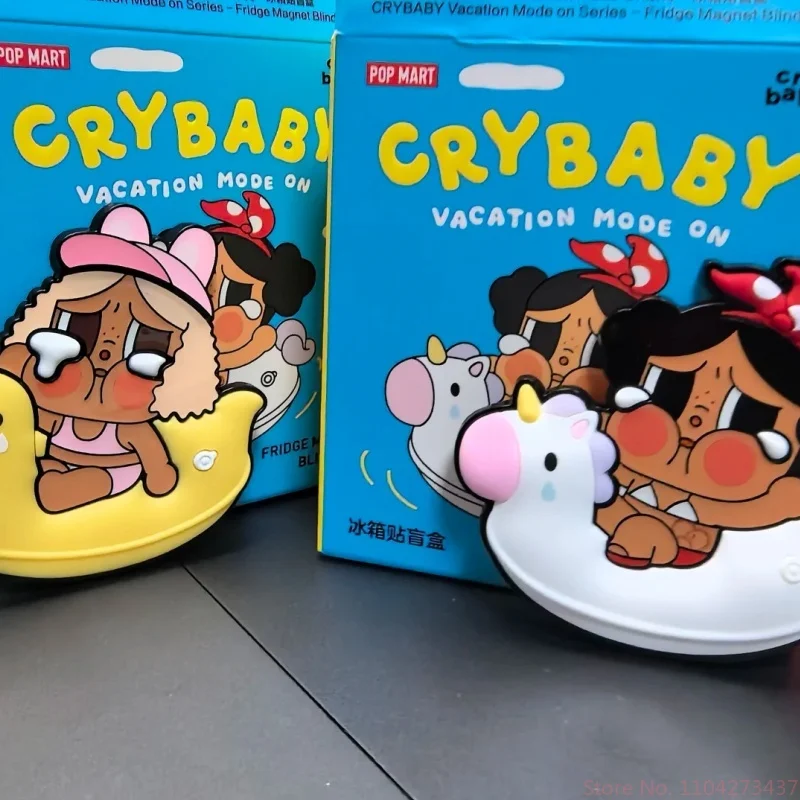 البوب مارت كريبيبي سلسلة صندوق أعمى وضع العطلة على مغناطيس الثلاجة مجموعة عصرية تذكارية لعبة عصرية الديكور هدية عيد ميلاد #5