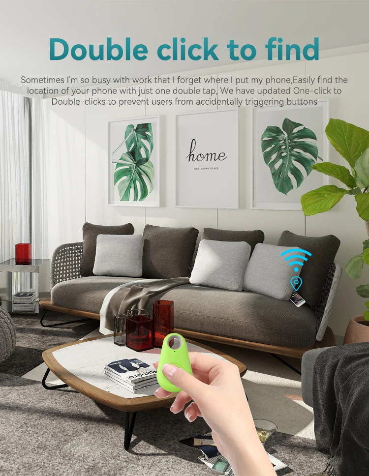 Joyway Support Customized Tracker Anti Lost Reminder Alarm One-Click Search Car Wallet Pet Keys Finder