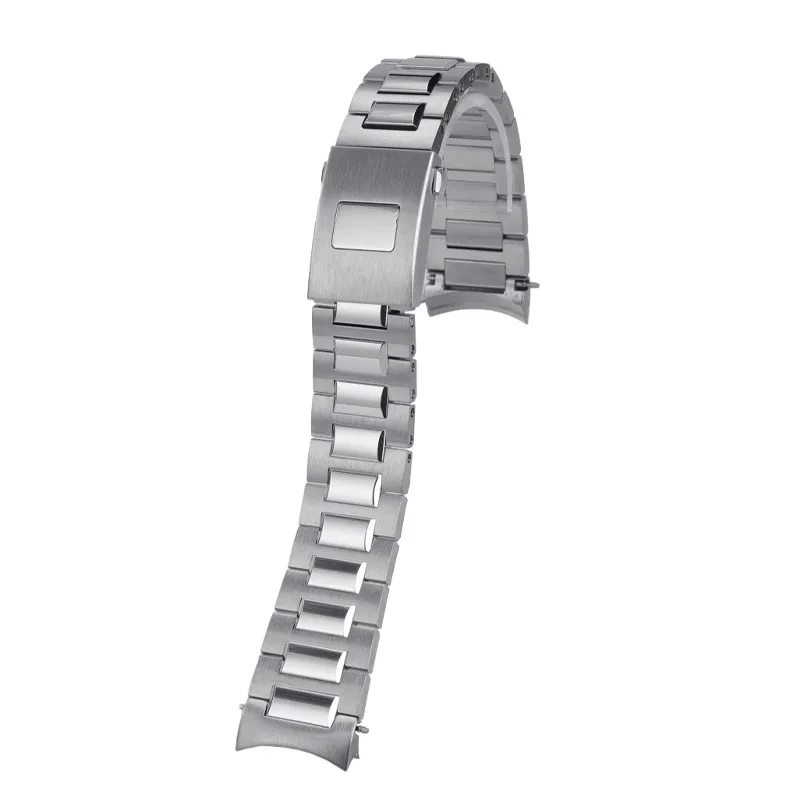 316L solid curved stainless steel watch strap  For IWC Portugal Chronograph Series IW37617 metal watchband 20mm Bracelet