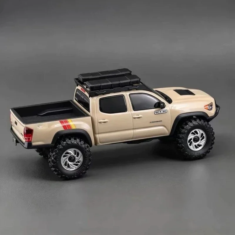 Brass Positive Offset Beadlock Wheel & 35mm Tire Set for Axial 1/30 SCX30 Tacoma Brown Mountain Edition RC Crawler Upgrade Parts