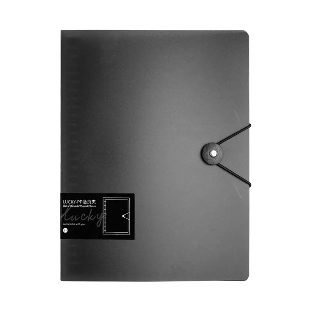 1 pz solo copertina per raccoglitore a conchiglia custodia per Notebook a fogli mobili trasparente impermeabile A4/B5/A5 copertura interna del nucleo