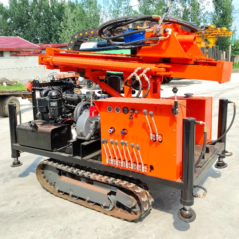 工場カスタマイズ油圧式携帯型ディーゼル掘削リグ小型水井戸掘削リグ浅井戸掘削リグ