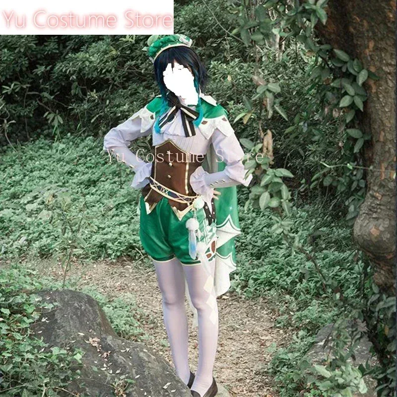 جينشين تأثير تأثيري حلي موحدة شعر مستعار Venti النمط الصيني أزياء الهالوين للنساء لعبة ويندي ويندي 5;c,8'z,6.k;s;3'v, #2