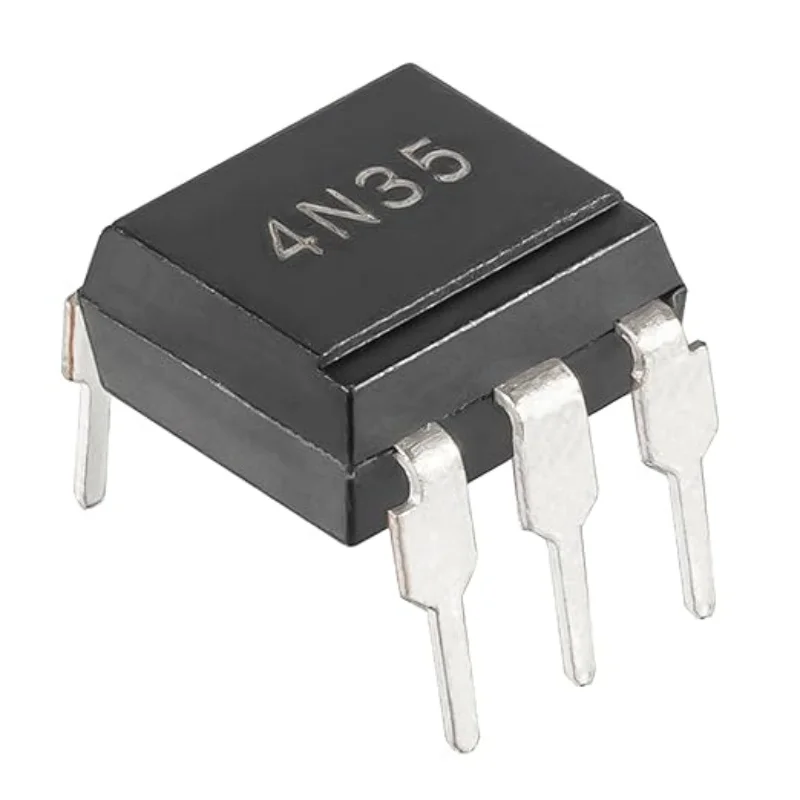 

4N35 Optocoupler DIP-6 4N35M 4N35SM 4N35SVM 4N35SR2M High Speed Logic Output Optocouplers Transistor 6-Pin (Pack of 10pcs)