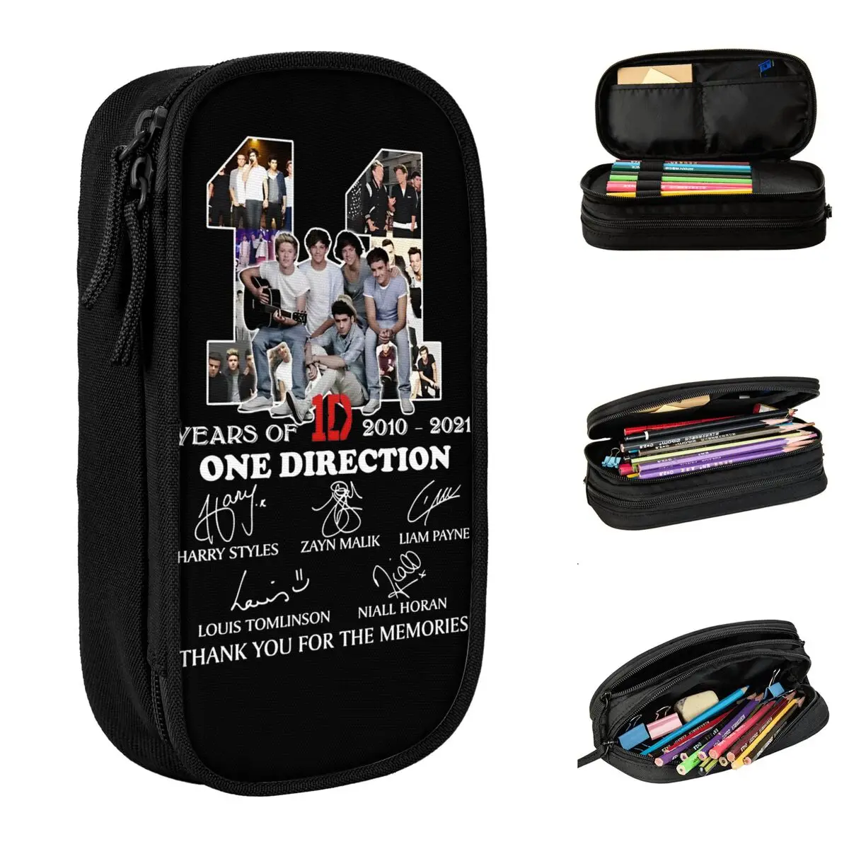 Ones Music And Directions Pencil Cases 11 Years Pencilcases Pen Box Kids Large Storage Bag Students School Zipper Stationery