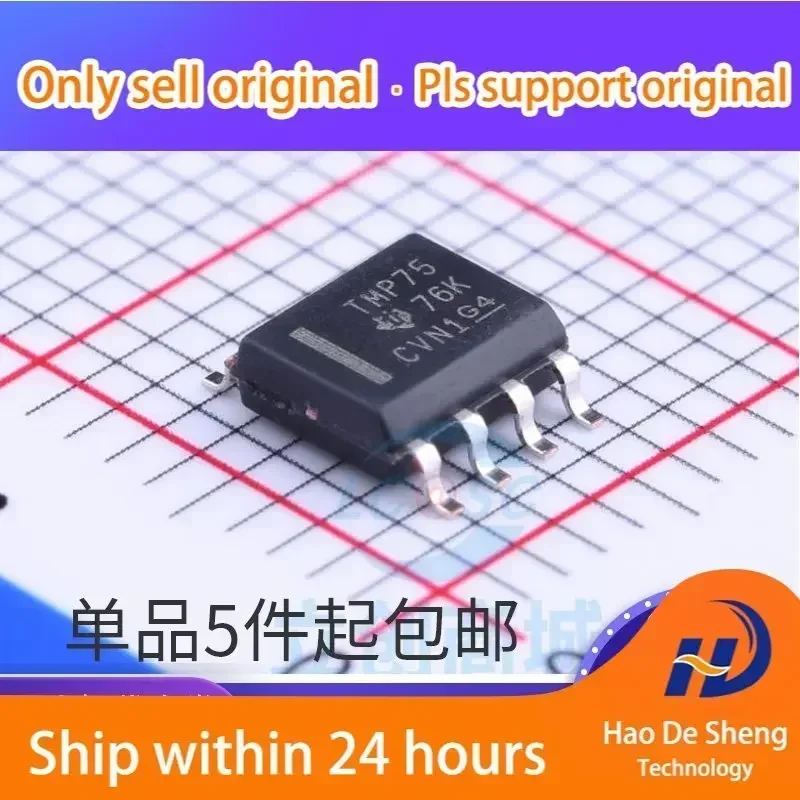 

10 шт./лот TMP75AIDR с логотипом TMP75 SOP8, микросхема управления температурой, новая, оригинальная, в наличии