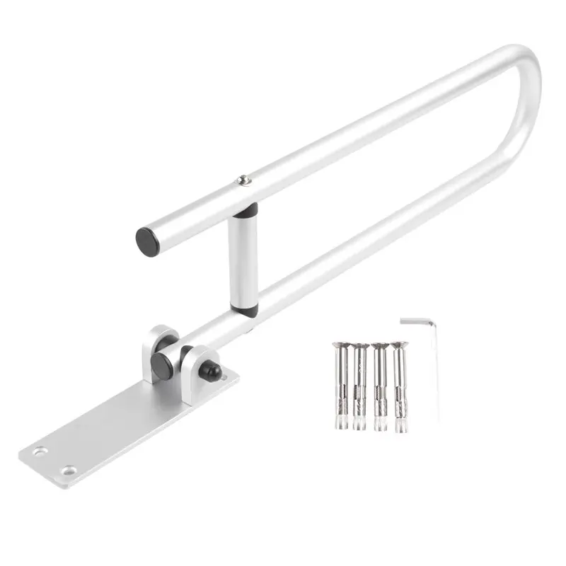 

Fold Down Grab Bar-Flip-Up Handicap Support Bar-Stainless Steel For Bathroom Shower Safety-AT35