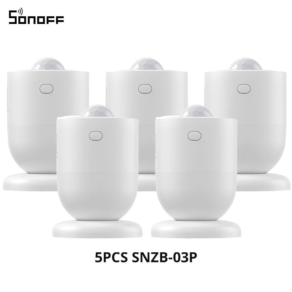 1-5PCS SONOFF SNZB-03P Zigbee Bewegingssensor Trigger Smart Lighting & Home Security Werkt met Alexa Google Home via Zigbee Hub