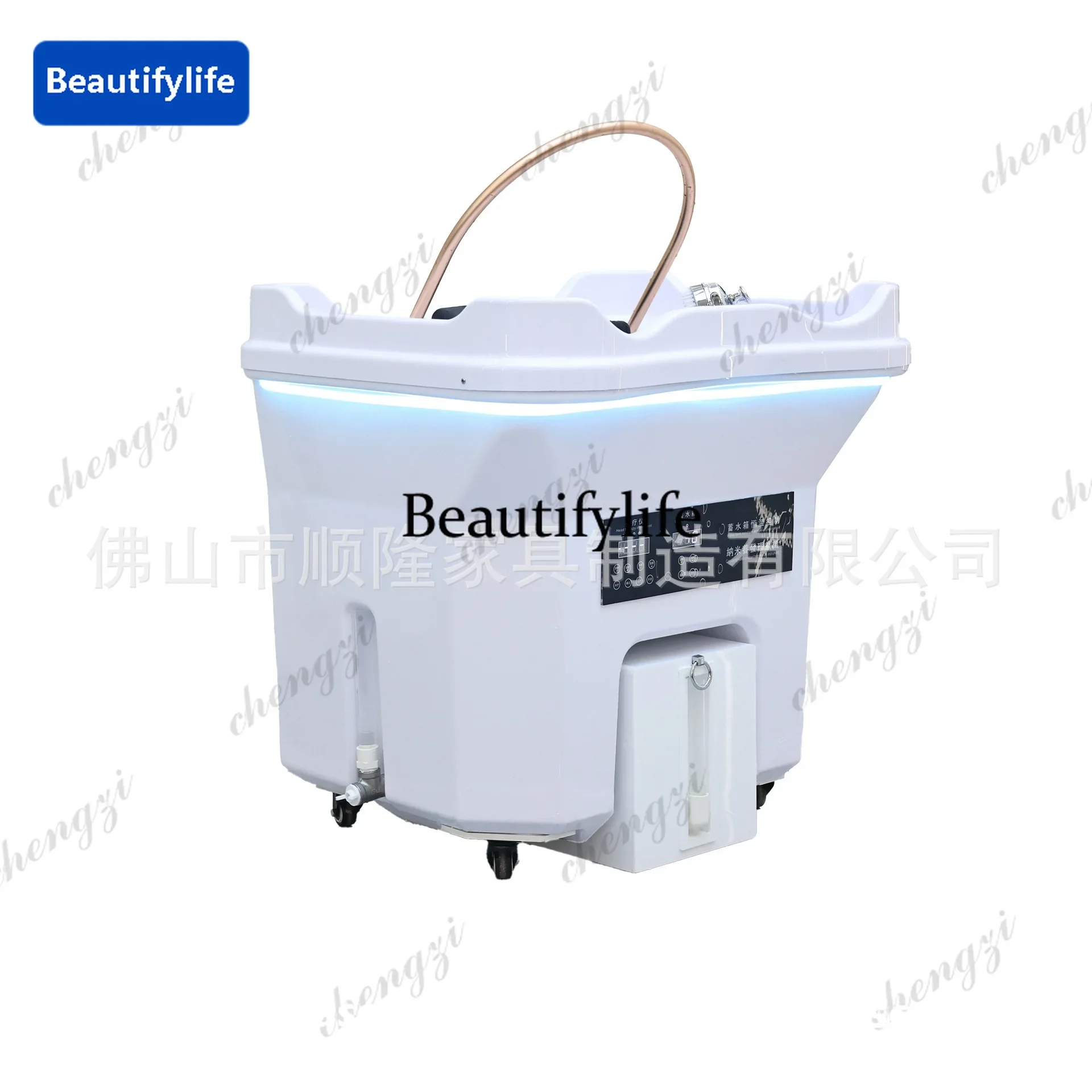 A68A73Removable shampoo basin High-end barber shop Thai massage special head treatment basin Beauty salon Spa basin