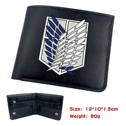 Attack on Titan Animation Derivative Portable Folding Wallet Short Coin Purse with Card Holder