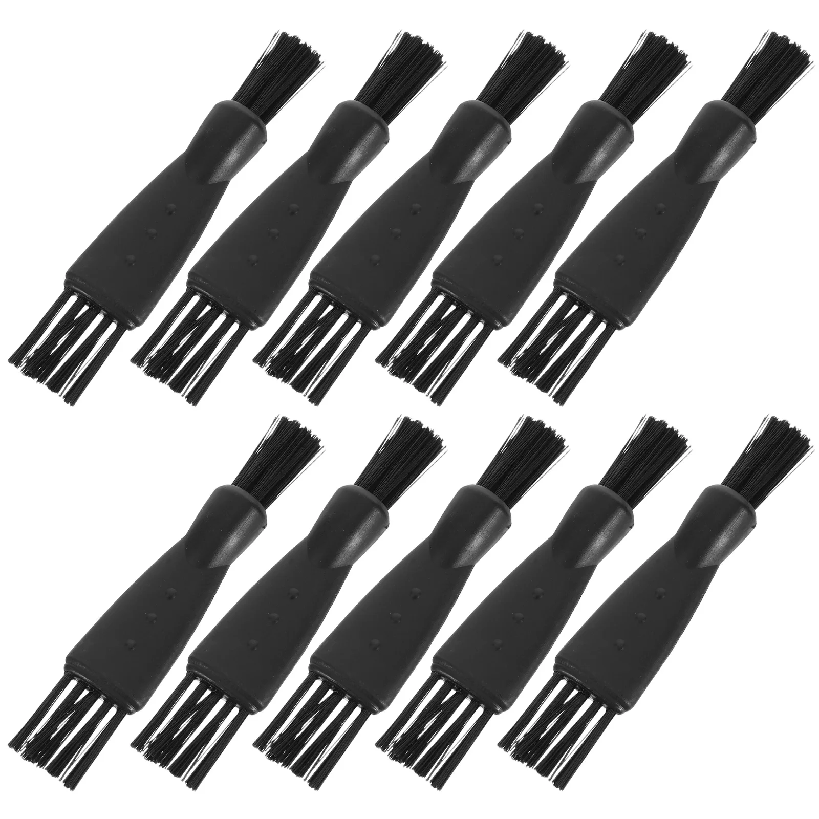 

10pcs Shaver Cleaning Brush Black Mini Dualhead Durable Nonshedding Electric Razor Beard Trimmer Appliance Tool