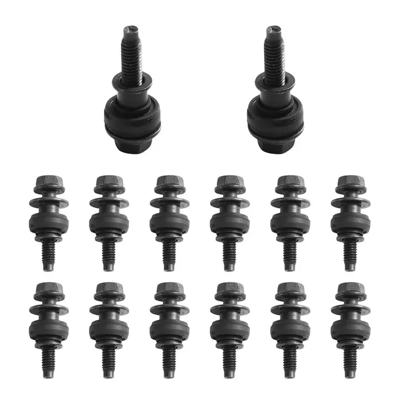 A93E-14Pcs/Set Engine Valve Cover Screw For A4 VW