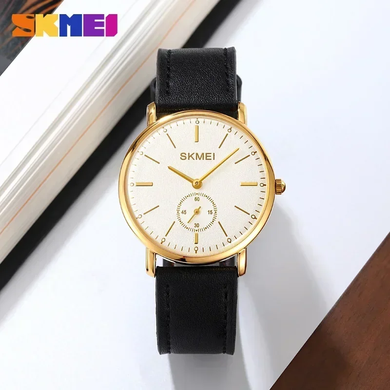 SKMEI 2308 فاخر مقاوم للماء كرونوغراف للصدمات الرياضة رجالي ساعات المعصم ساعة كوارتز ساعة للرجال Relogio Masculino