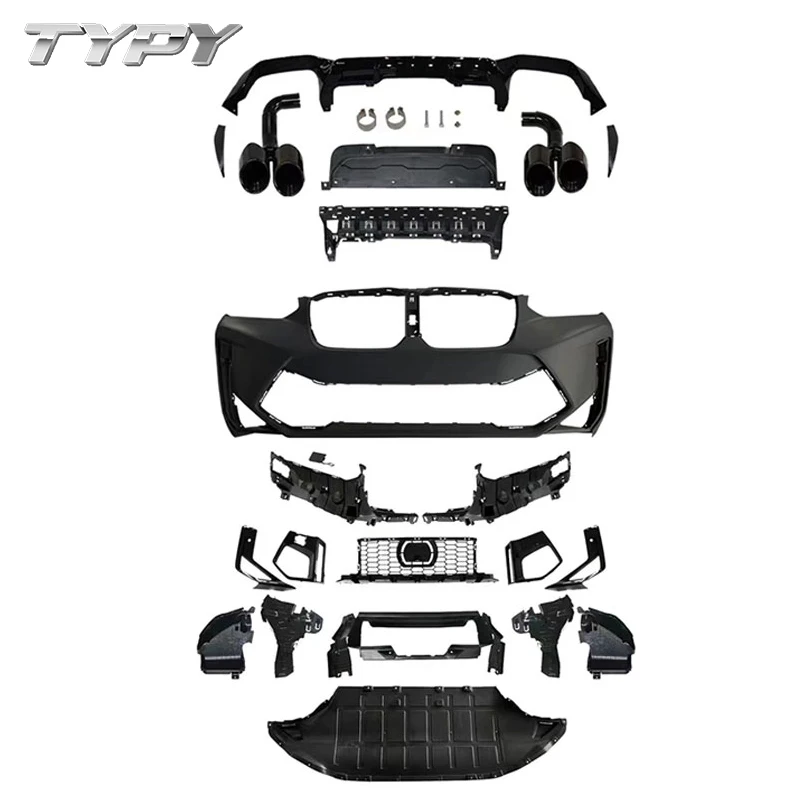 Car Upgrade Modification Body Kit For BMW X4 G02 Upgrade To 2022 X4M Body Kit Front Rear Bumper