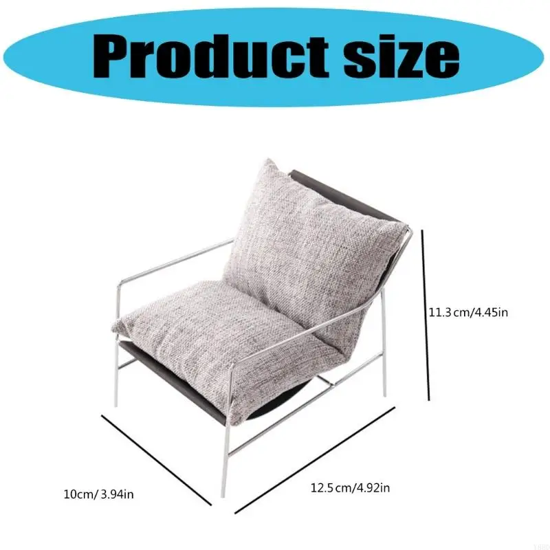 Y88D Iron Base Sofá juguete 1/6 escena decoración casa muñecas Accesorio