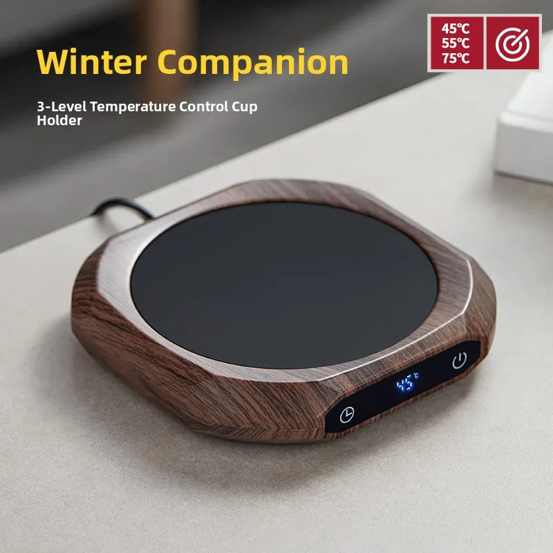 

Умный коврик для подогрева чашек с контролем температуры, высококачественный офисный коврик для кружек, 75 ℃ Изолирующая подставка — незаменимый помощник для подогрева молока