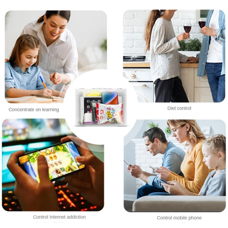 Imagem -03 - Gtbl-metal Temporizado Lock Box Telefone Móvel Lock Box com Temporizador Lock Container Tempo de Liberação Auto-controlado Segurança Locker